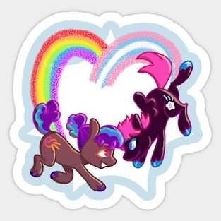 LGBT+ Ponies Sticker